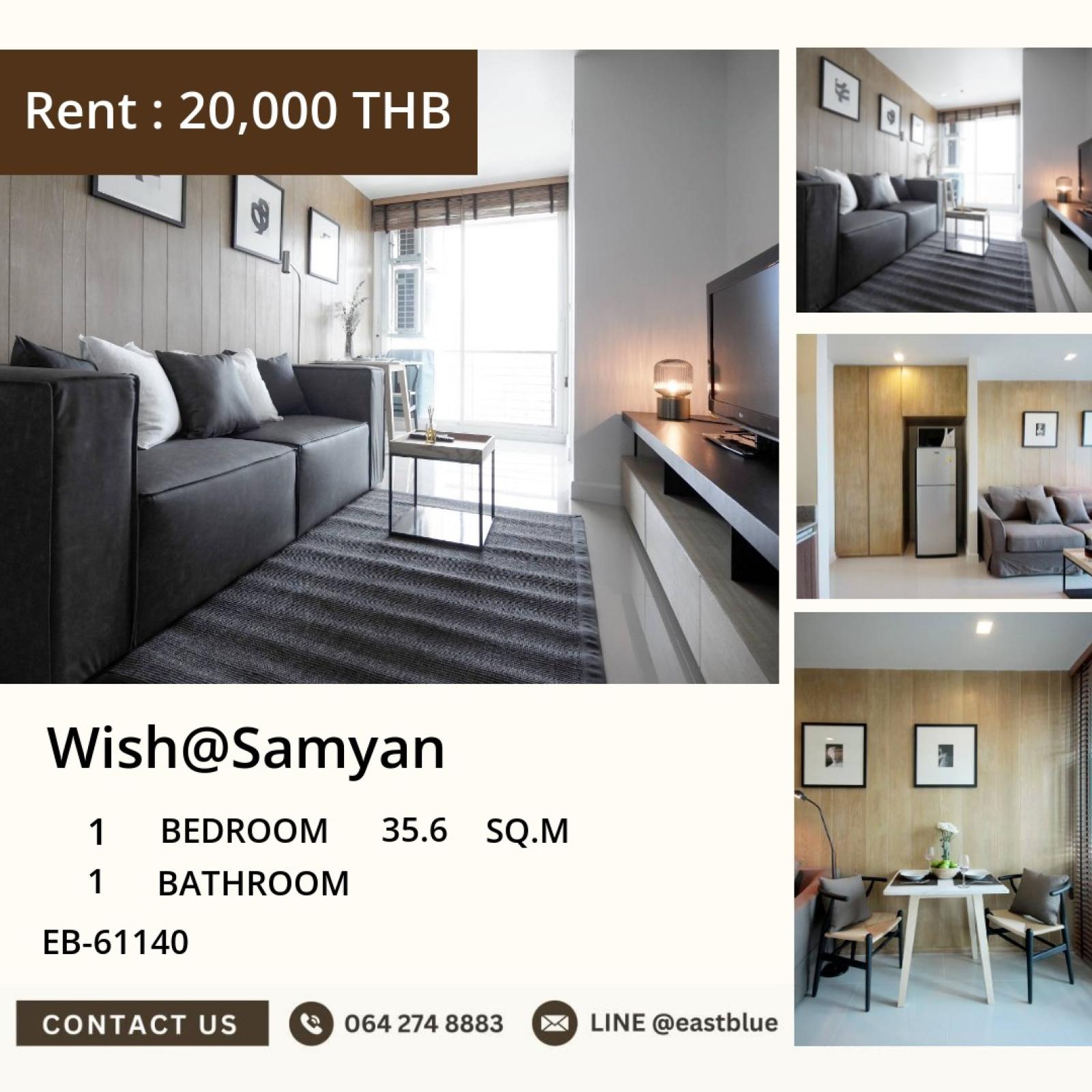 19/08/2026, 🏙️ Stunning 1 BR Condo at Wish@Samyan | BTS Samyan
18,000/month • 35.6 sqm • Prime Location Ready Now! 0642748883 19/08/2026, 🏙️ Stunning 1 BR Condo at Wish@Samyan | BTS Samyan
18,000/month • 35.6 sqm • Prime Location Ready Now! 0642748883