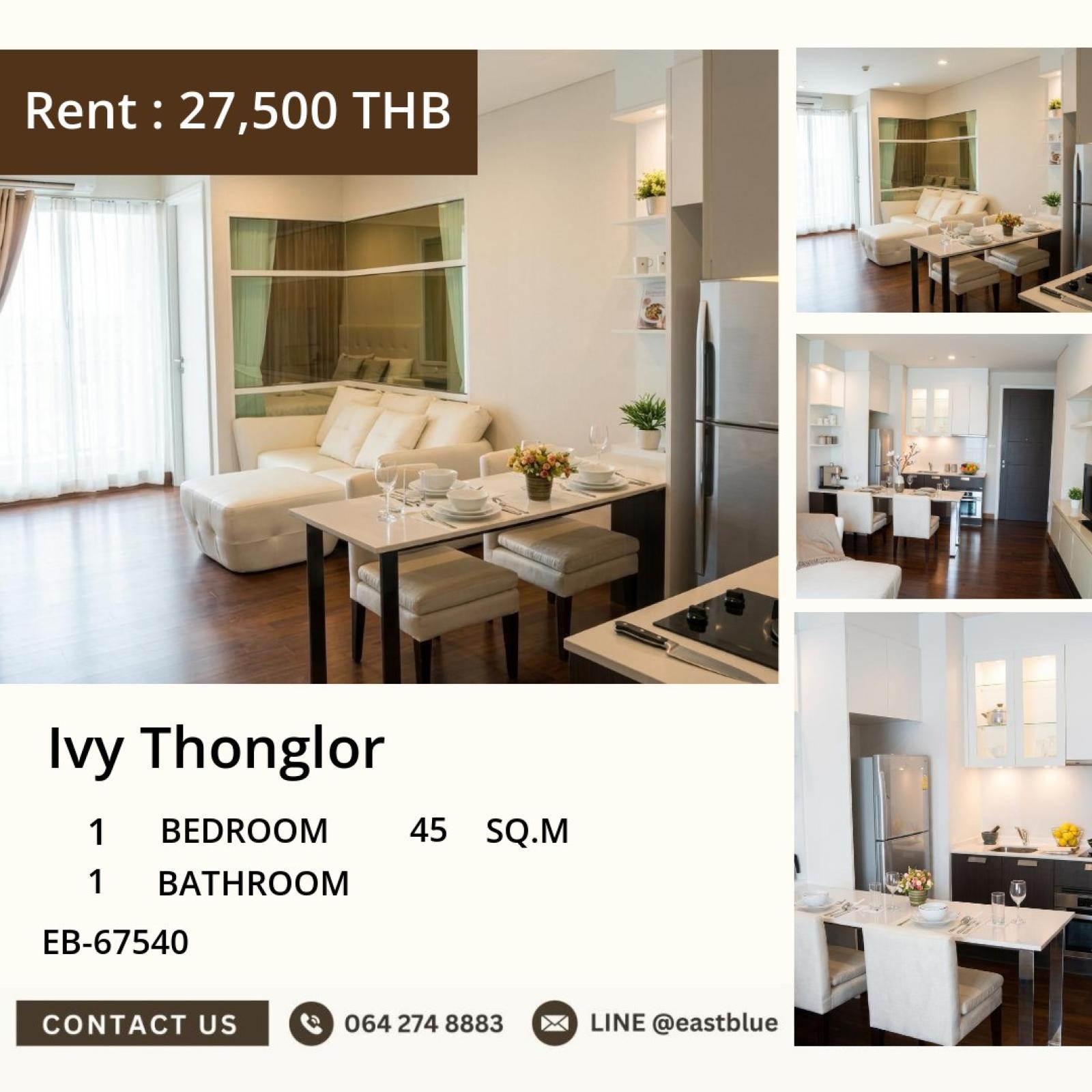 10/09/2026, 🍃Ivy Thonglor Condo for Rent! 🌿
1-Bed, 45 sq.m. Unit EB-67540 - 27,500 THB/month 0642748883 10/09/2026, 🍃Ivy Thonglor Condo for Rent! 🌿
1-Bed, 45 sq.m. Unit EB-67540 - 27,500 THB/month 0642748883