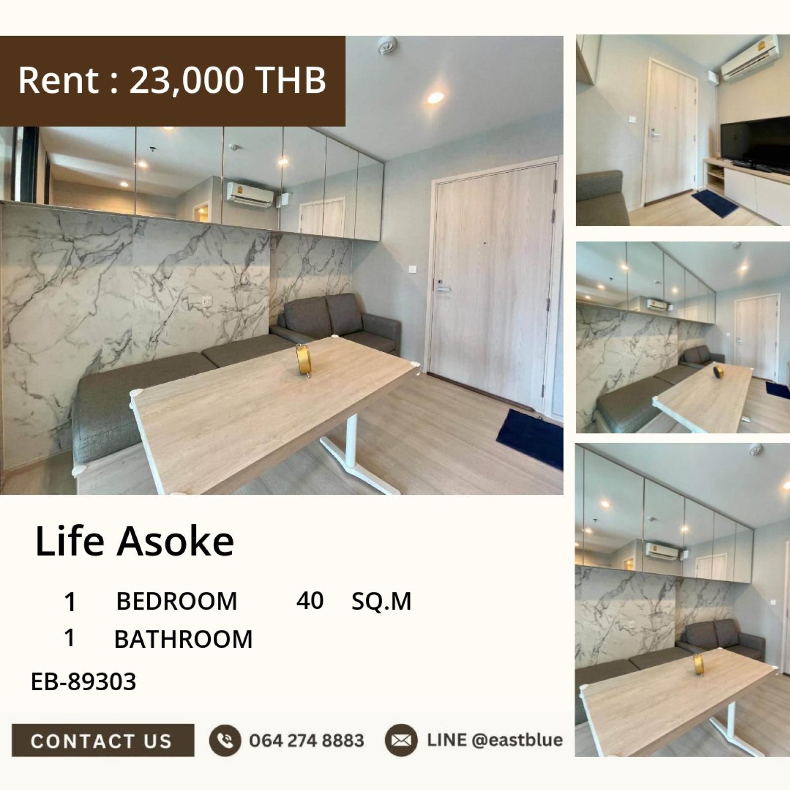 10/09/2026, 👉 Lifestyle Perfected at Life Asoke! 1-Bed Condo, 40sqm, 23k/mth 🏢 0642748883 10/09/2026, 👉 Lifestyle Perfected at Life Asoke! 1-Bed Condo, 40sqm, 23k/mth 🏢 0642748883