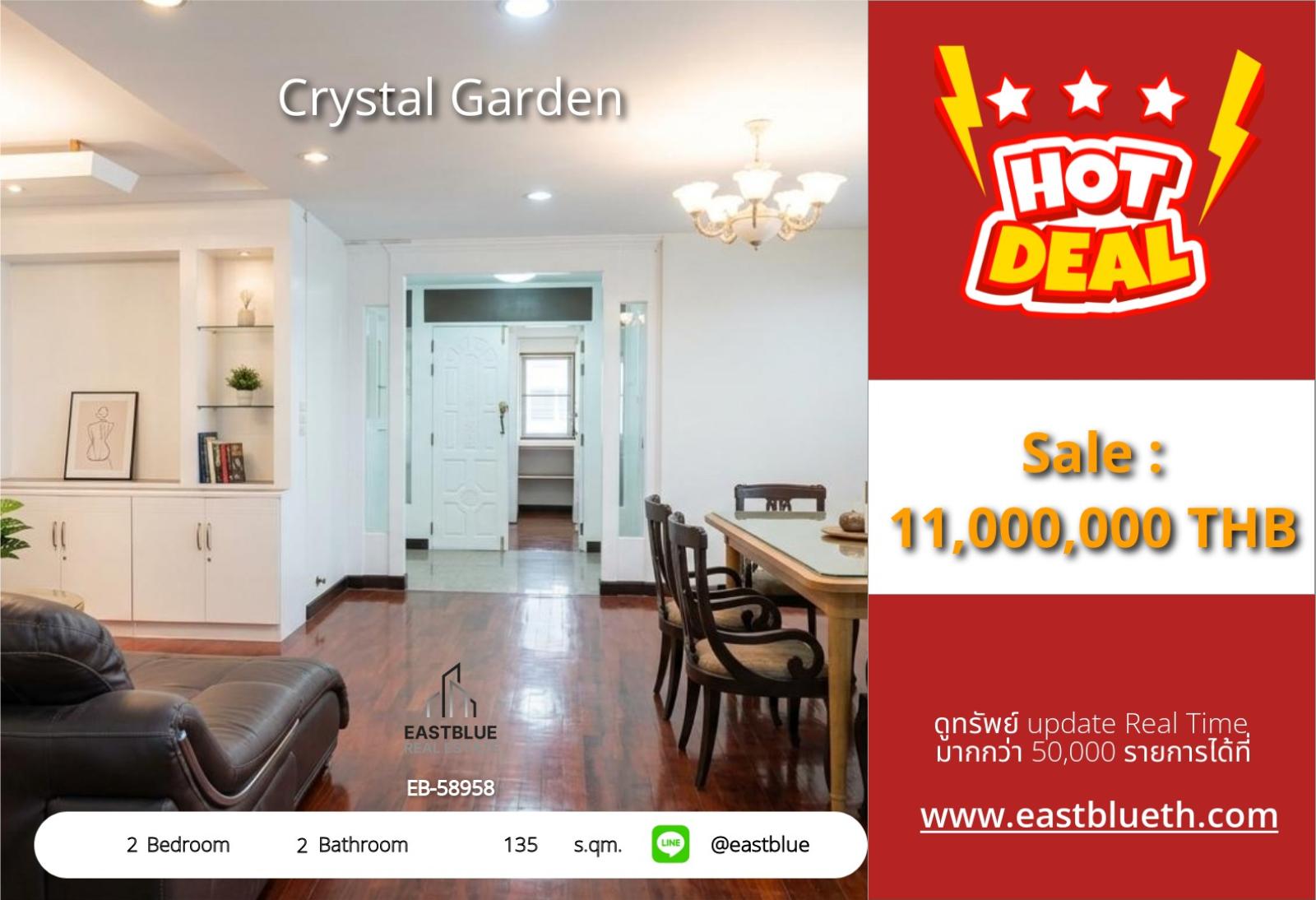 05/10/2026, รวมค่าโอน🏢✨ Crystal Garden | 2 ห้องนอน 135 ตร.ม. ใกล้ BTS นานา เพียง 11 ล้านบาท 0642748883 05/10/2026, รวมค่าโอน🏢✨ Crystal Garden | 2 ห้องนอน 135 ตร.ม. ใกล้ BTS นานา เพียง 11 ล้านบาท 0642748883