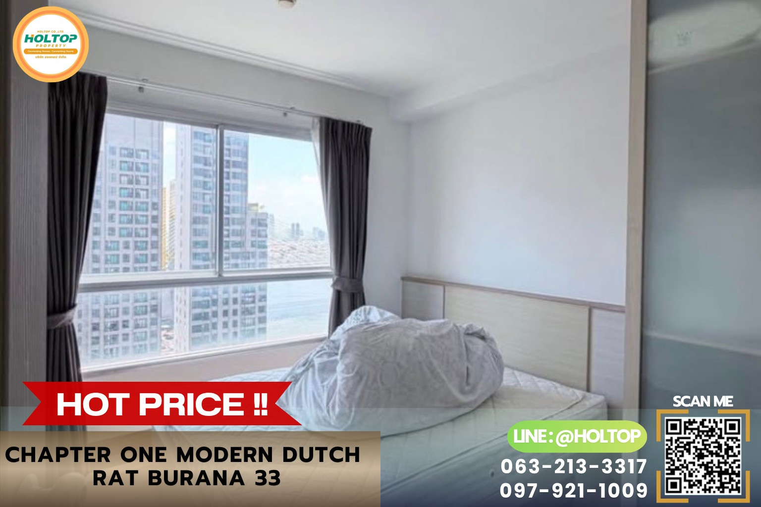 #R10647 🎉 120269 Condo for rent Chapter One Modern Dutch Rat Burana 33
