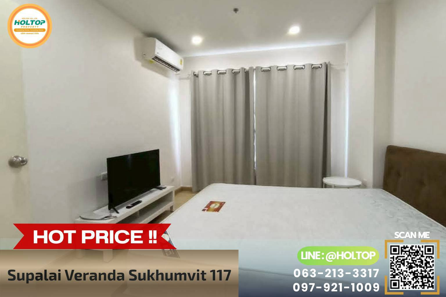 #L1044 🎉 Condo for Rent: Supalai Veranda Sukhumvit 117 #L1044 🎉 Condo for Rent: Supalai Veranda Sukhumvit 117