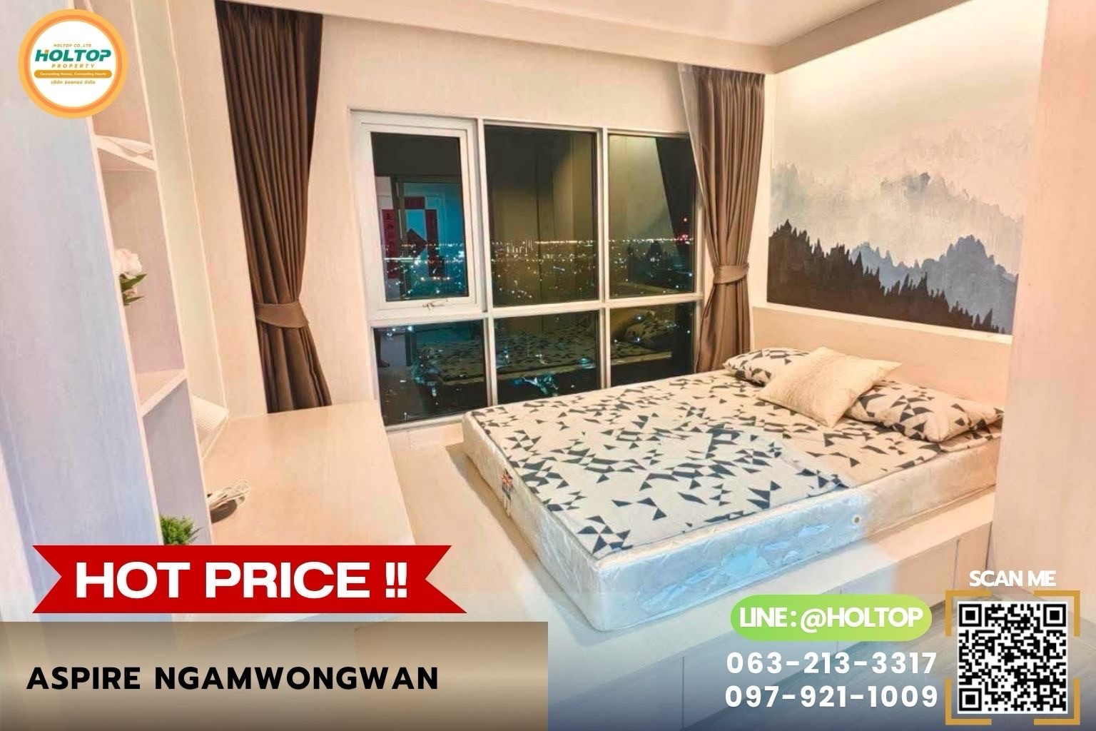 #Z6052💥220769 🔥Condo for rent Aspire Ngamwongwan #Z6052💥220769 🔥Condo for rent Aspire Ngamwongwan