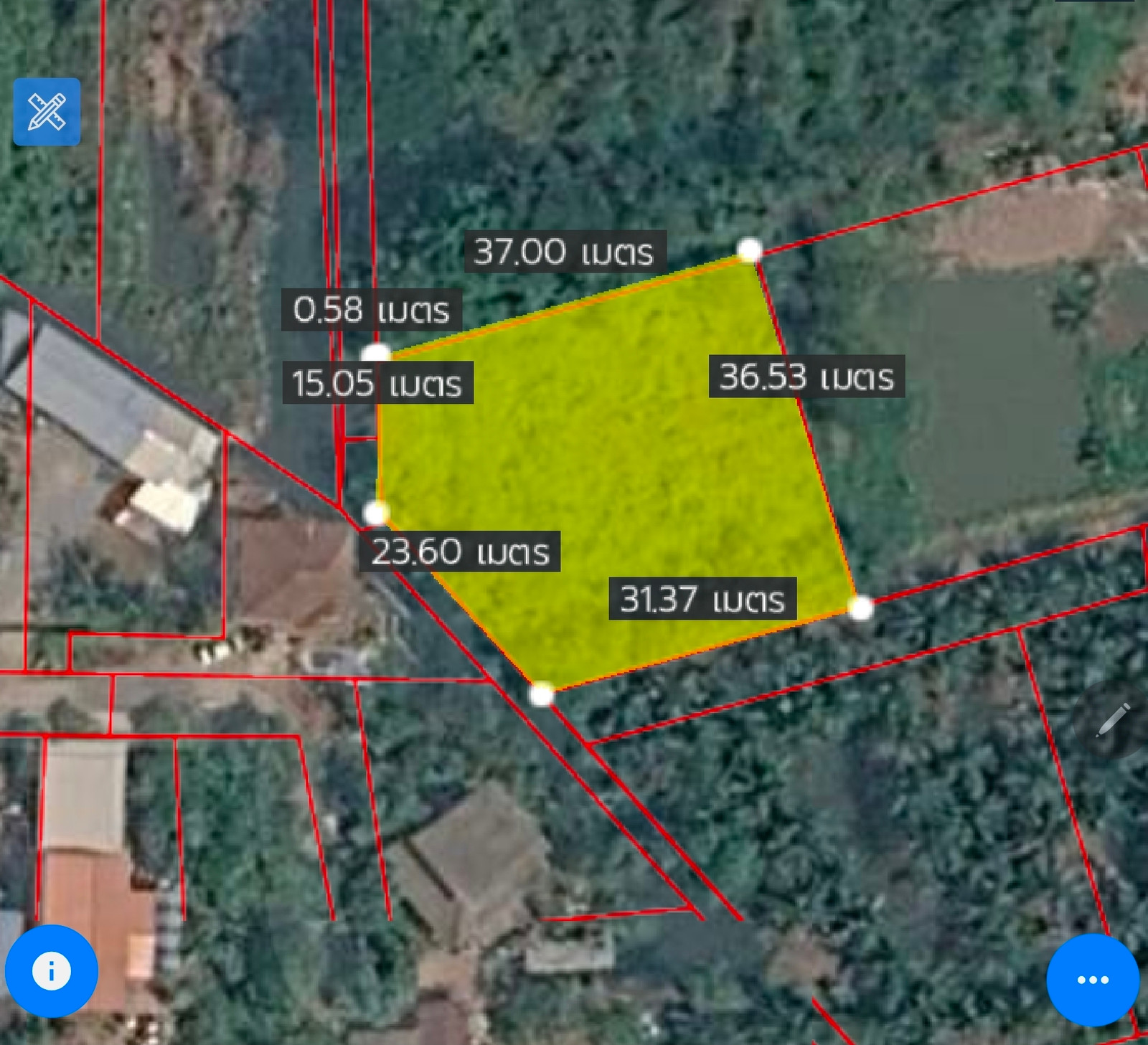 Land for Rent at Anamai Ngam Charoen 25, Alley 2-3, 345 sq.wah, Roadside and Canal Frontage, THB 35,000/Month
