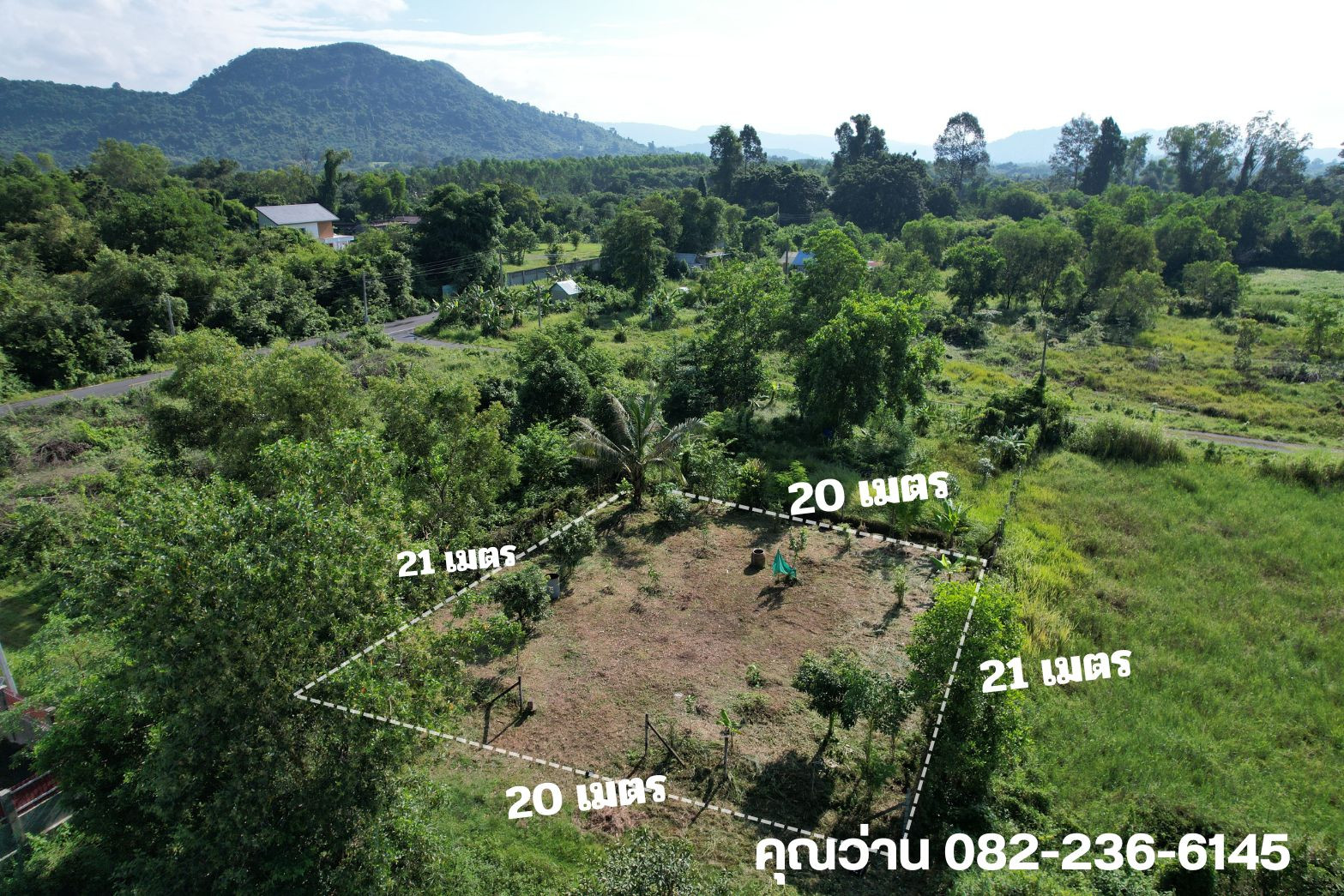 ที่ดิน 100 ตร.ว. ต.พรหมณี วิวเขา ถมแล้วเต็มพื้นที่ โฉนดครุฑแดง มีเพื่อนบ้านพักอาศัย ขายไม่แพง – รูปที่ 2
