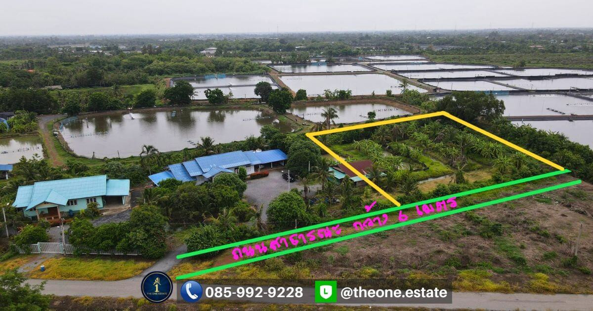 🔥 Land for sale, prime location, Chachoengsao 🌳 near Wat Saman Rattanaram, size 1 rai 3 ngan 23.3 sq m, private entrance. Next to a public road 6 meters wide! Special price only 3.9 million baht ✨ 🔥 Land for sale, prime location, Chachoengsao 🌳 near Wat Saman Rattanaram, size 1 rai 3 ngan 23.3 sq m, private entrance. Next to a public road 6 meters wide! Special price only 3.9 million baht ✨