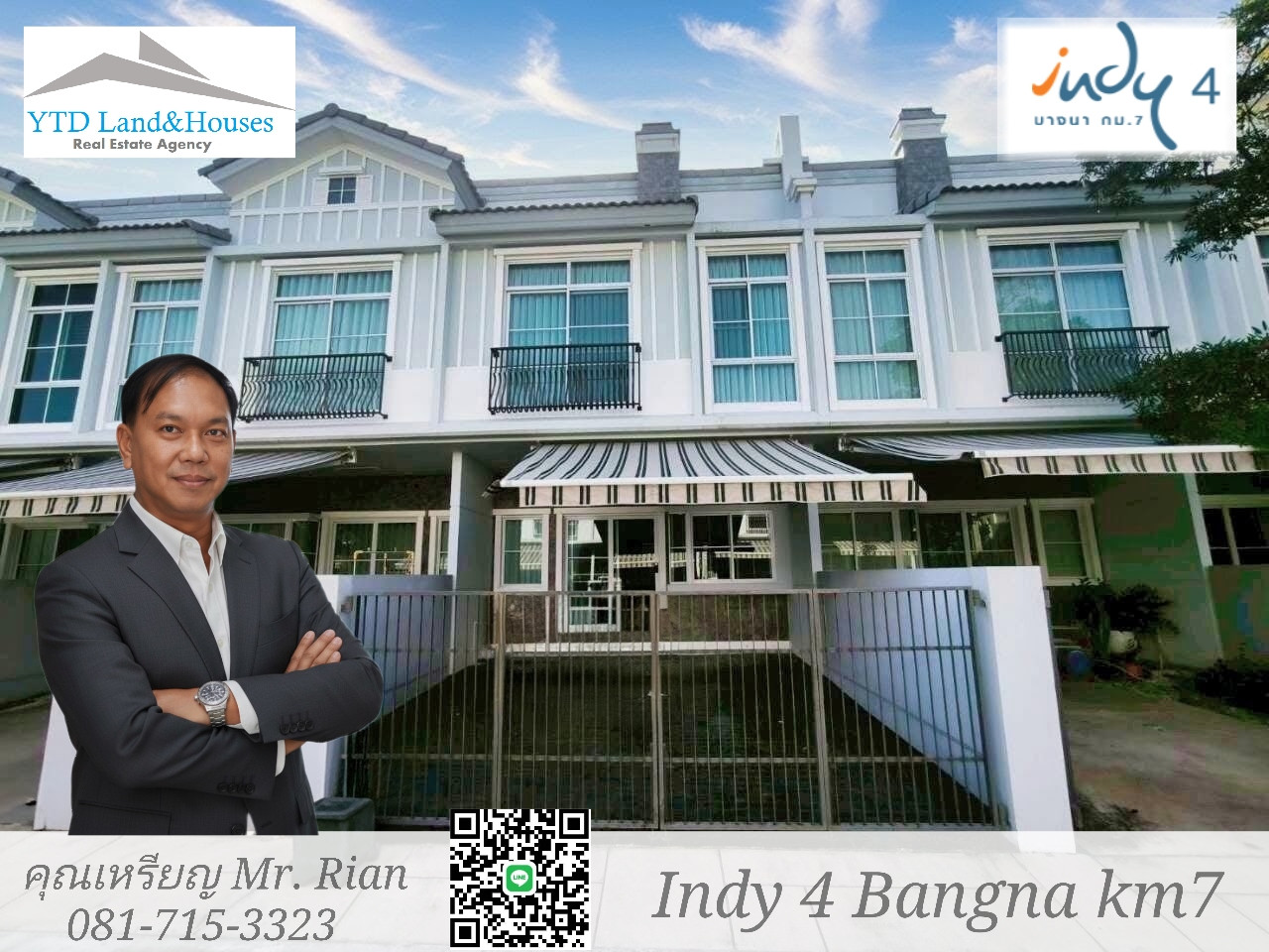 2-story townhome for rent near Mega Bangna. Prime location in the area, Indy 4 Bangna Km.7 project. Easy access from multiple routes including Bangna-Trat, Srinakarin, Theparak, and Nam Daeng. Listing no: YT12-2569 2-story townhome for rent near Mega Bangna. Prime location in the area, Indy 4 Bangna Km.7 project. Easy access from multiple routes including Bangna-Trat, Srinakarin, Theparak, and Nam Daeng. Listing no: YT12-2569