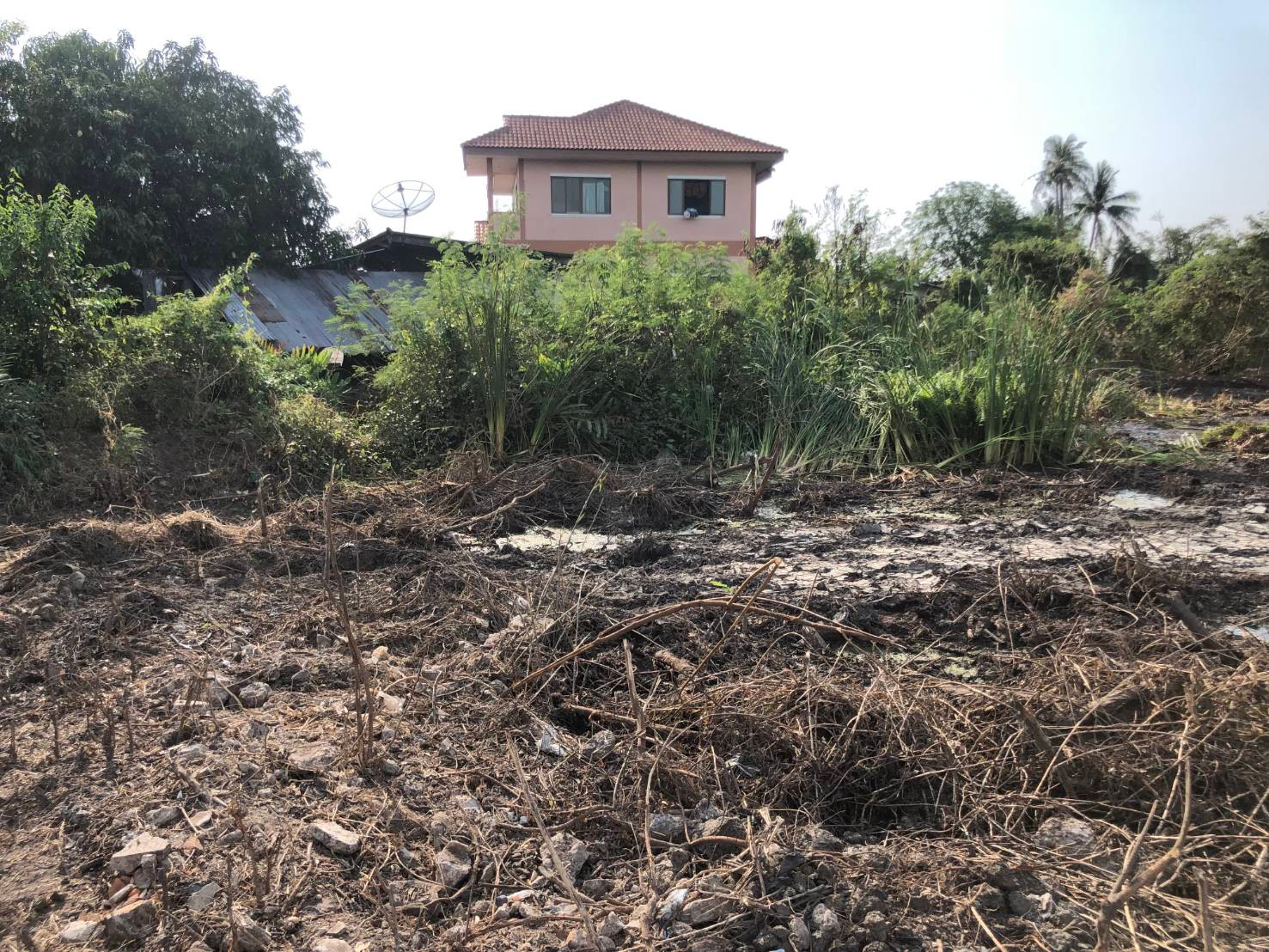 Land for Rent at Anamai Ngam Charoen 25, Alley 2-3, 345 sq.wah, Roadside and Canal Frontage, THB 35,000/Month – รูปที่ 2