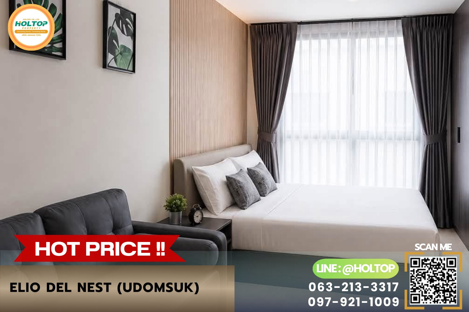 #R10660 🎉 220769 Condo for rent ELIO DEL NEST (Udomsuk) #R10660 🎉 220769 Condo for rent ELIO DEL NEST (Udomsuk)