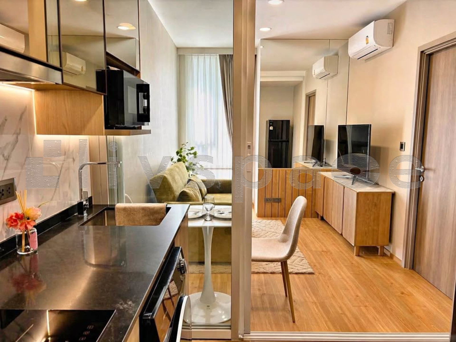 ▚ LL178ツ ให้เช่า: Chewathai Residence Thonglor 1 ห้องนอน 33ตร.ม. ห้องใหม่ บิวต์อินจัดเต็ม เป็นส่วนตัวสูง✨ – รูปที่ 3