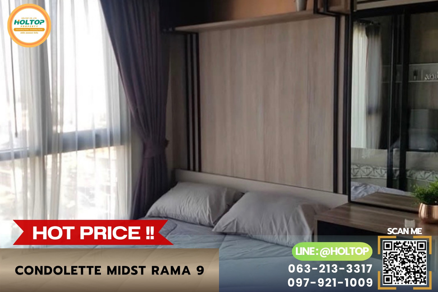 #R10658 🎉 220769 Condo for rent Condolette Midst rama 9