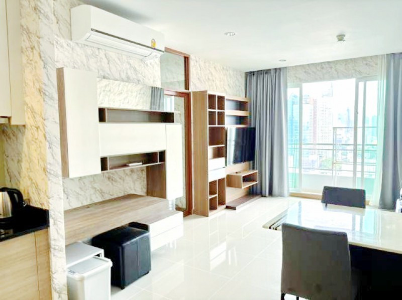 near MRT Phetchaburi 670m.Luxury Circle Condominium for sale Penthouse for rent 2beds. 2bath Airpor – รูปที่ 2