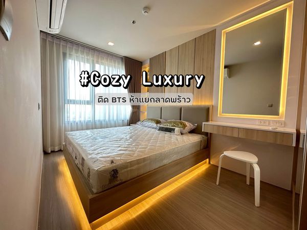 ✨Beautiful room, complete functions✨For rent, Life Ladprao, next to BTS Lat Phrao Intersection.