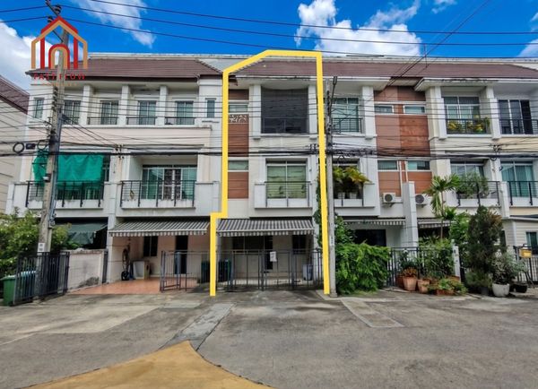 3-story Townhouse, Baan Klang Muang Swiss Town Kaset-Nawamin, Praserthmanukit Road, Sukonthasawat, Nuanchan, Mailap, Ladplakao. Convenient location. SWISS TOWN Soi Praserthmanukit 25 IM