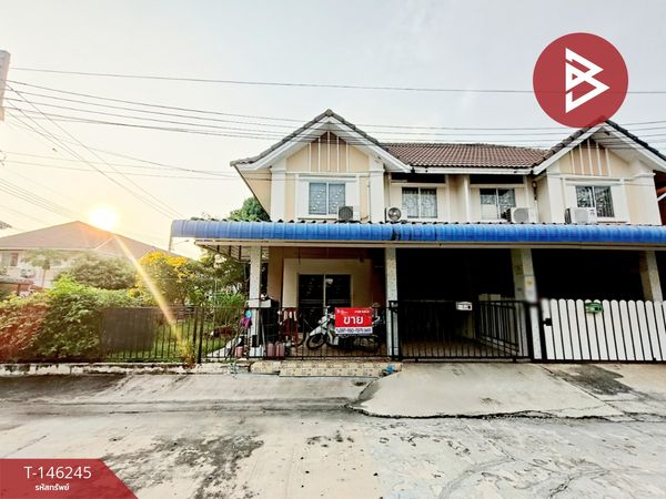 Semi-detached house for sale, Pruksa Village 28/1 Bang Pu-Phraeksa Industrial Estate, Samut Prakan, ready to move in.