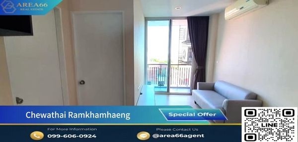 🔥Room in good condition, good price, worth investing and living in 
 Chewathai Ramkamhaeng