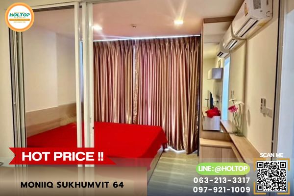 #R10649 🎉 220769 ให้เช่าคอนโด Moniiq Sukhumvit 64