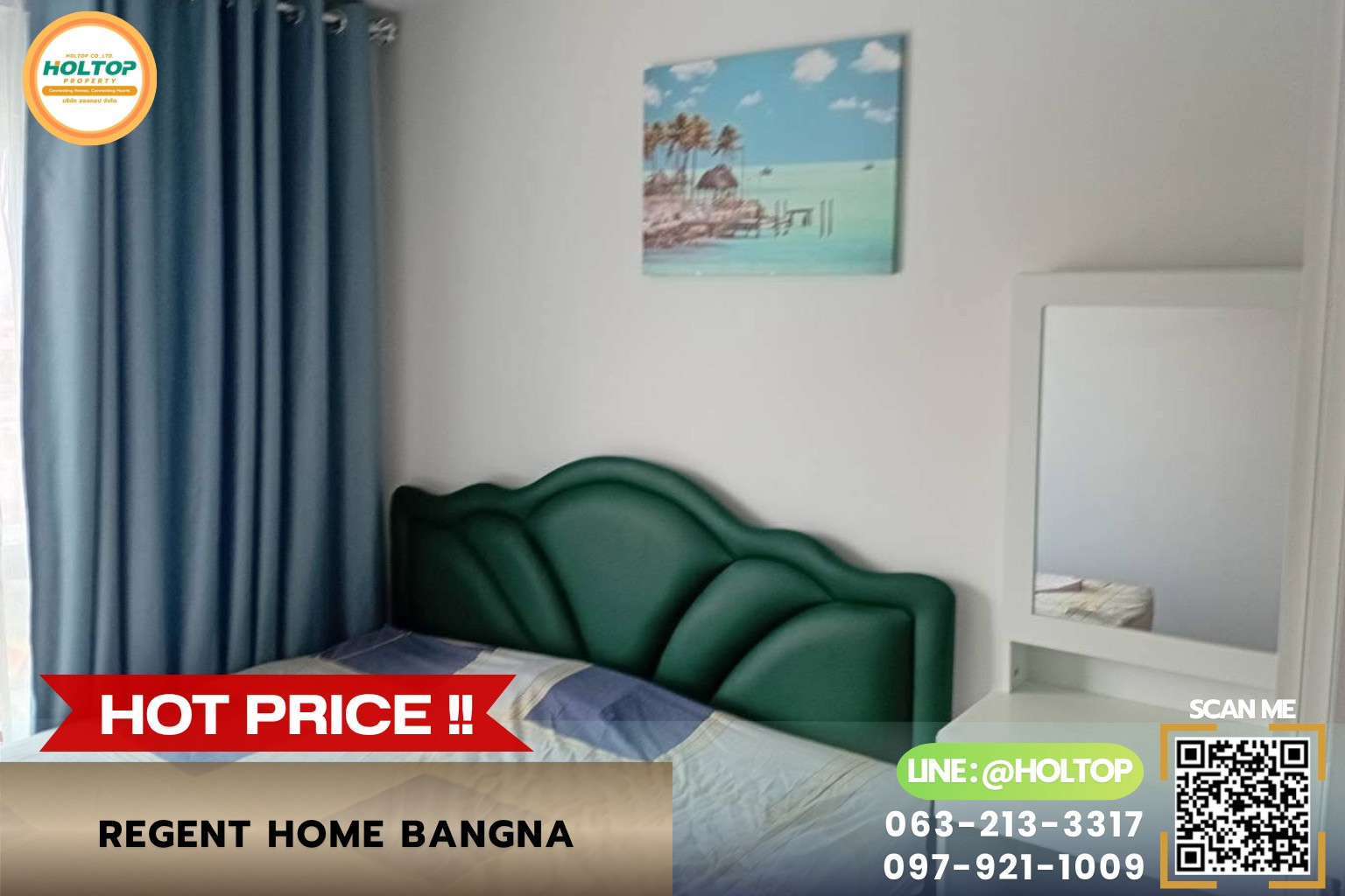 #R10675  🎉 250769 ให้เช่าคอนโด Regent Home Bangna 