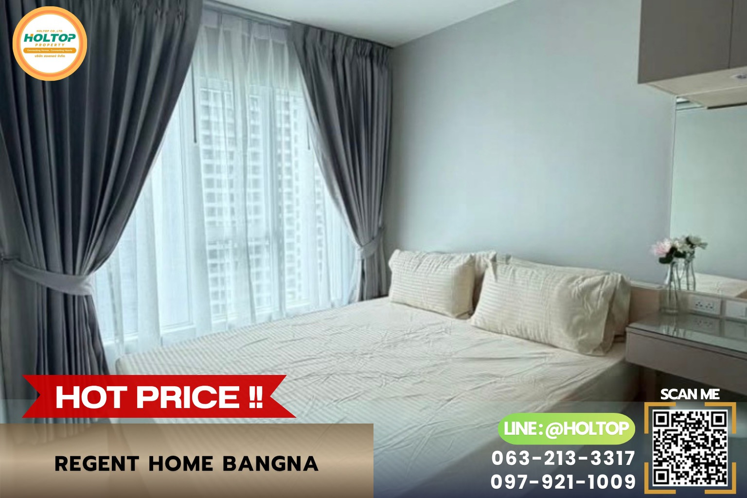 #R10668 🎉 250769 ให้เช่าคอนโด Regent Home Bangna 