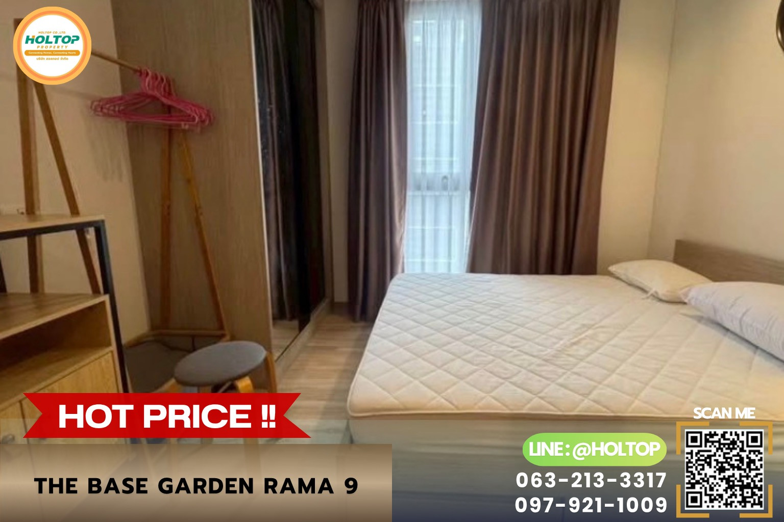 #R10666 🎉 250769 Condo for rent THE BASE Garden Rama 9