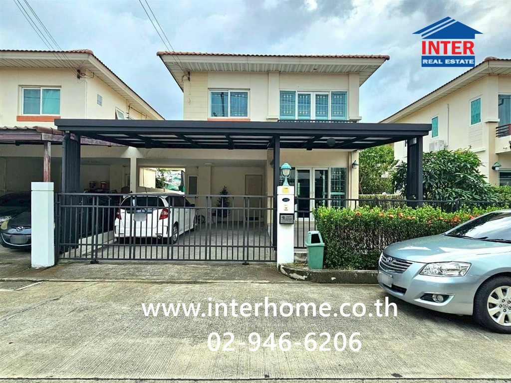Twin house, 2 floors, 40.3 sq m, Supalai Ville Village, Lam Luk Ka, Khlong 3, near Triam Bundit School. Chonmark Phicharn Road (Lam Luk Ka Khlong 3), Lam Luk Ka Khlong Sam Road, Lam Luk Ka, Pathum Thani