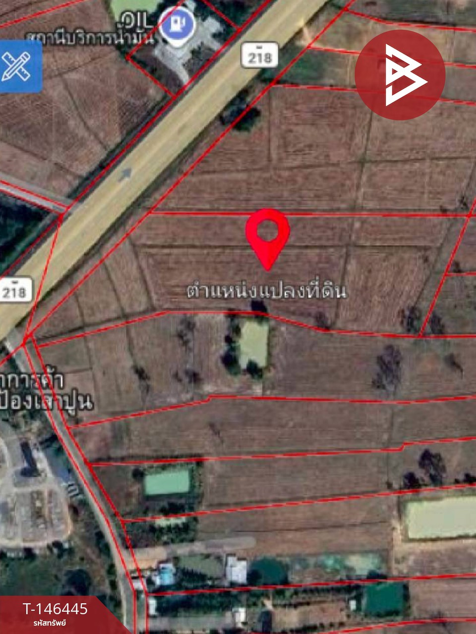 Beautiful rice field for sale, 13 rai 2 ngan 20 square wah, Nangrong, Buriram, next to Buriram-Nangrong road. – รูปที่ 3