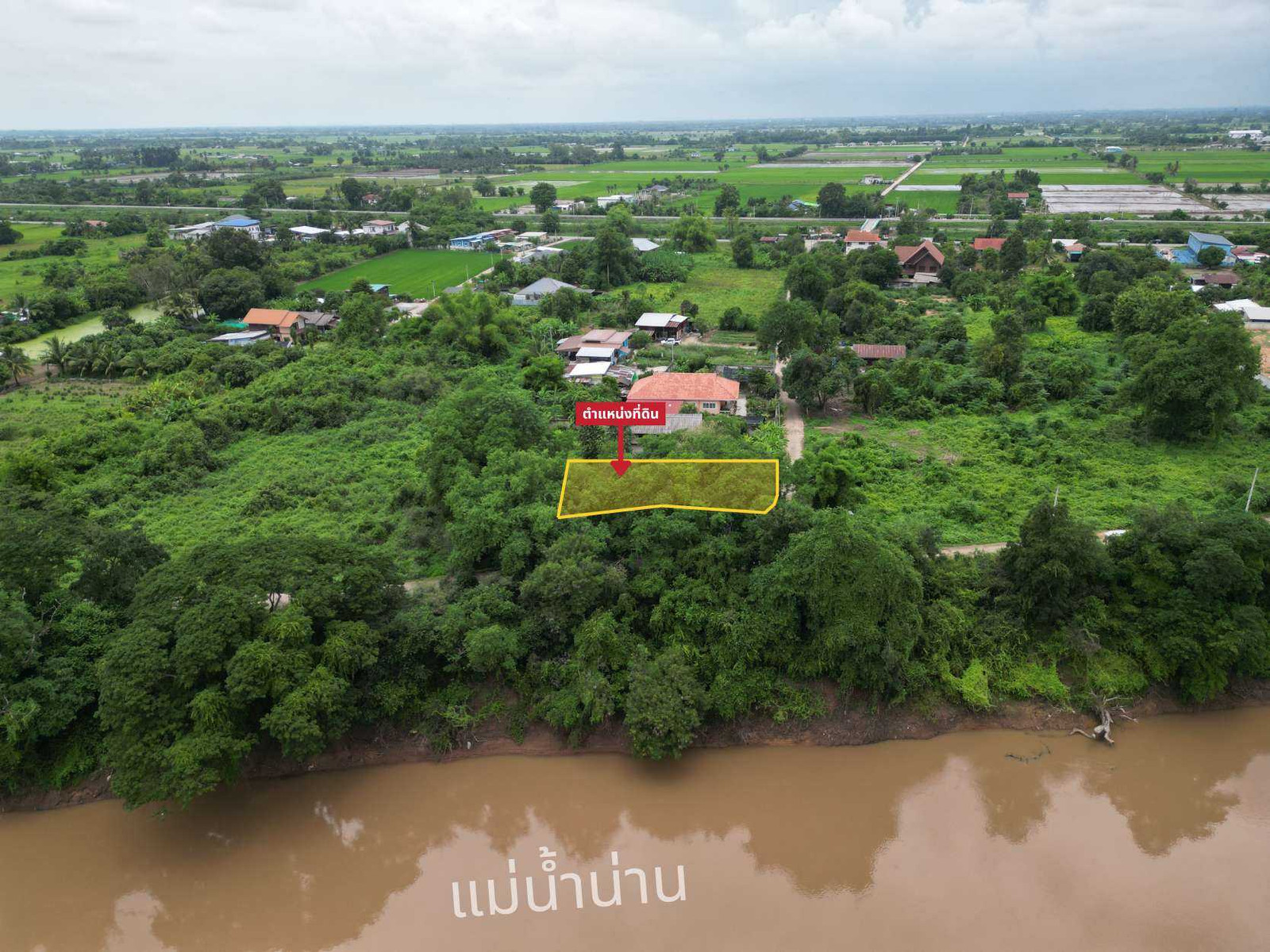 Corner plot of land 190 sq m along the Nan River near Naresuan University. – รูปที่ 2
