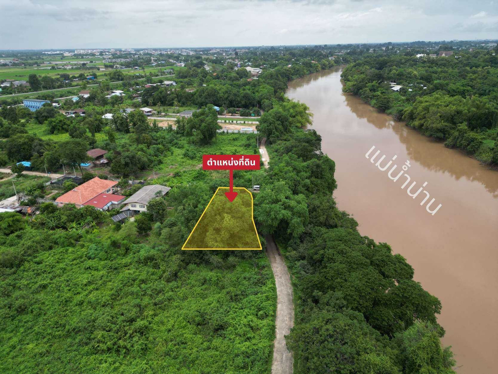 Corner plot of land 190 sq m along the Nan River near Naresuan University. – รูปที่ 4