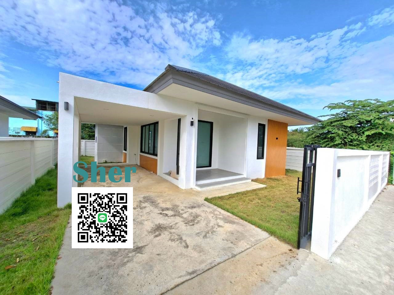 House for sell, ready to move in at Amphor Banpong 