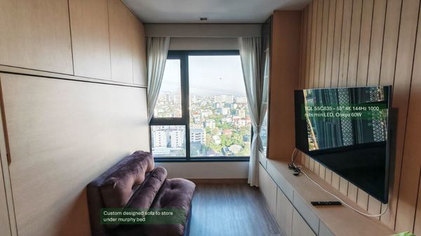 Condo next to BTS only 30 meters | Life Ladprao Valley 24,000/month