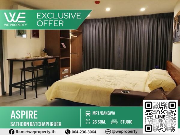 ห้องราคาดีมาก!เฟอร์ฯครบ⭐️Aspire Sathorn Ratchapruek(แอสปาย สาทร ราชพฤกษ์)