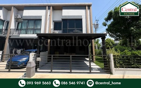 Townhome Pleno Rattanathibet-Bang Yai House for rent, good location Near Central Westgate You can move in immediately.