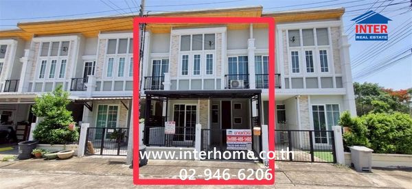 Townhome, 2 floors, 16.3 sq m, Golden Town Village, Ramintra-Khubon, Soi Khubon 27, Intersection 17, Ramintra Road, Khlong Song Road, Bang Khen District, Bangkok.