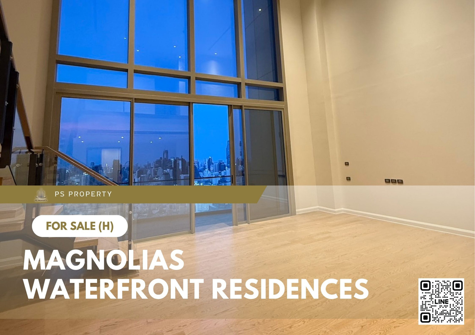 Urgent Sale 🔥 Magnolias Waterfront Residences 🔥 Penthouse, 4 bedrooms, 4 bathrooms, panoramic river view.
