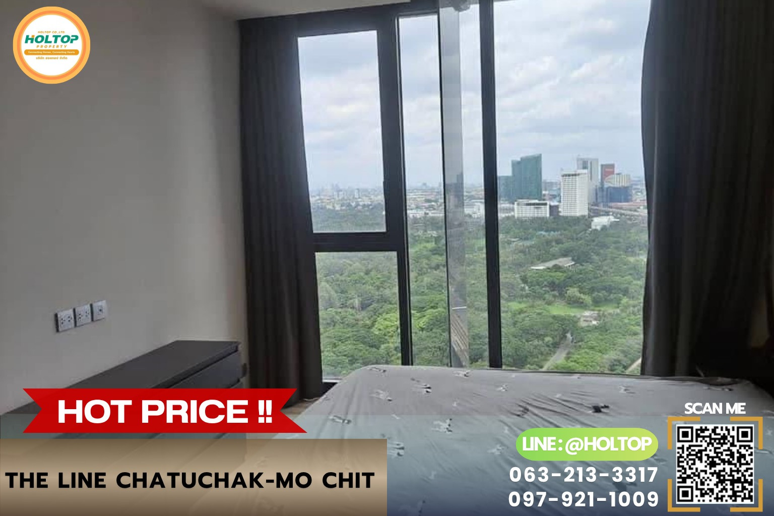 #R10698 🎉 260769 ให้เช่าคอนโด THE LINE Chatuchak-Mo Chit