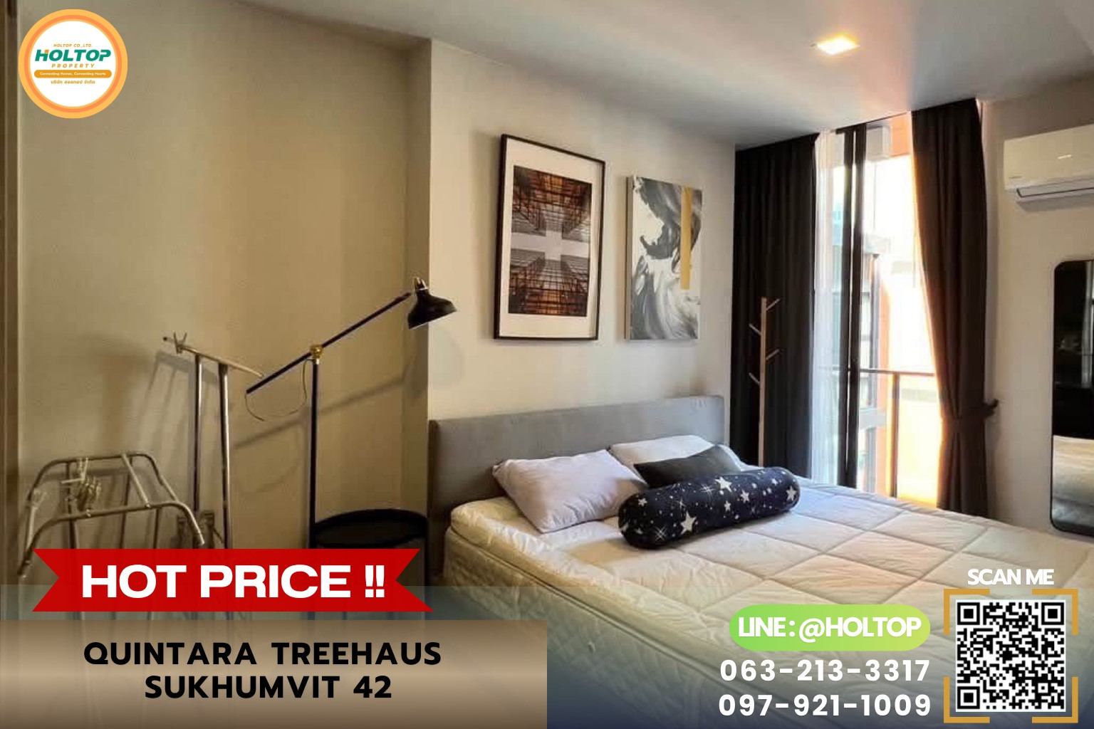 #R10692  🎉 260769  ให้เช่าคอนโด Quintara Treehaus Sukhumvit 42
