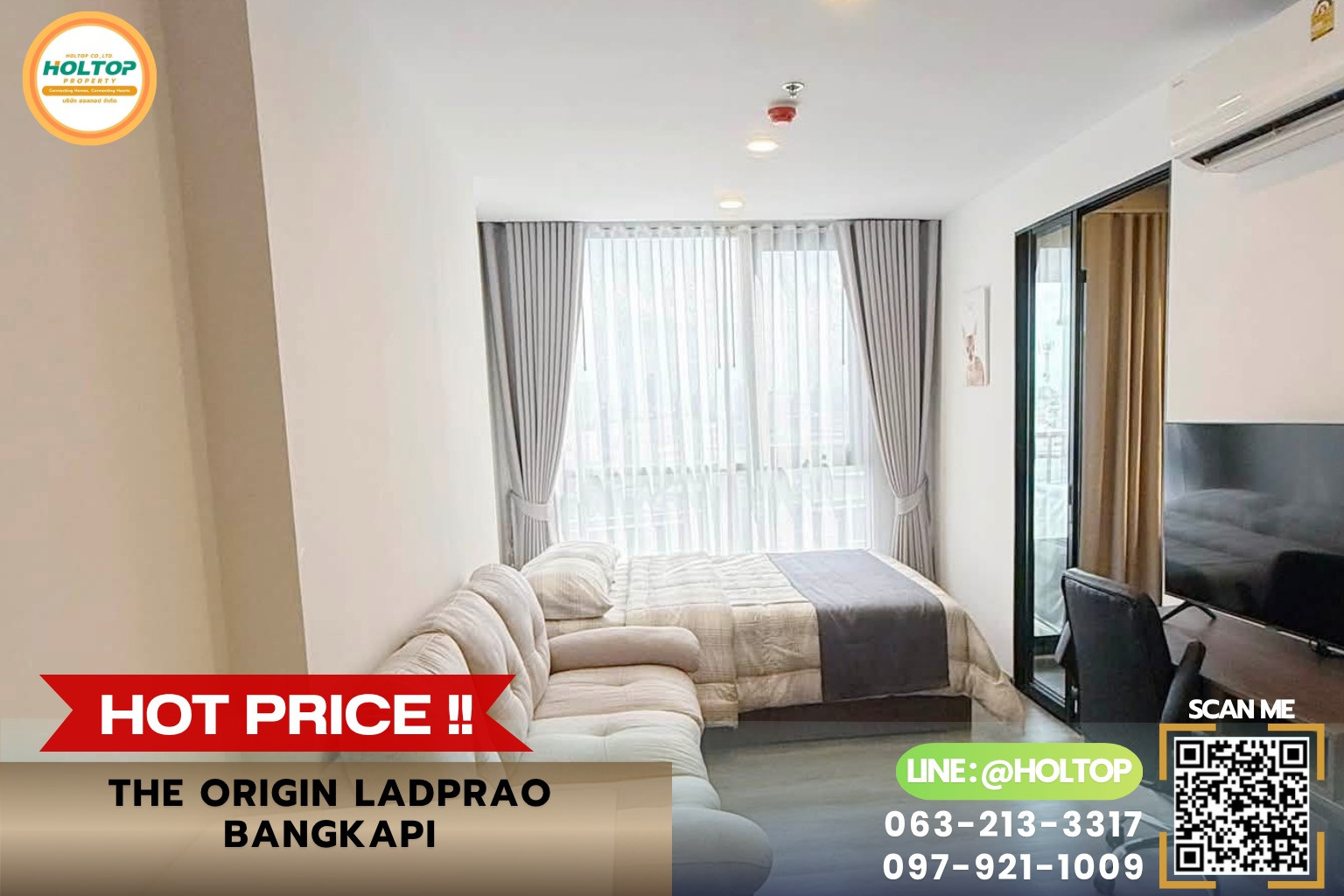 #R10695 🎉 260769 ให้เช่าคอนโด The Origin Ladprao-Bangkapi