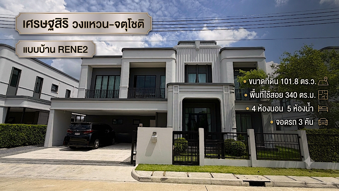 Setthasiri Wongwaen-Chatuchot, new house, never lived in, completely new built-in, complete with furniture and electrical appliances. Setthasiri Wongwaen-Chatuchot, new house, never lived in, completely new built-in, complete with furniture and electrical appliances.
