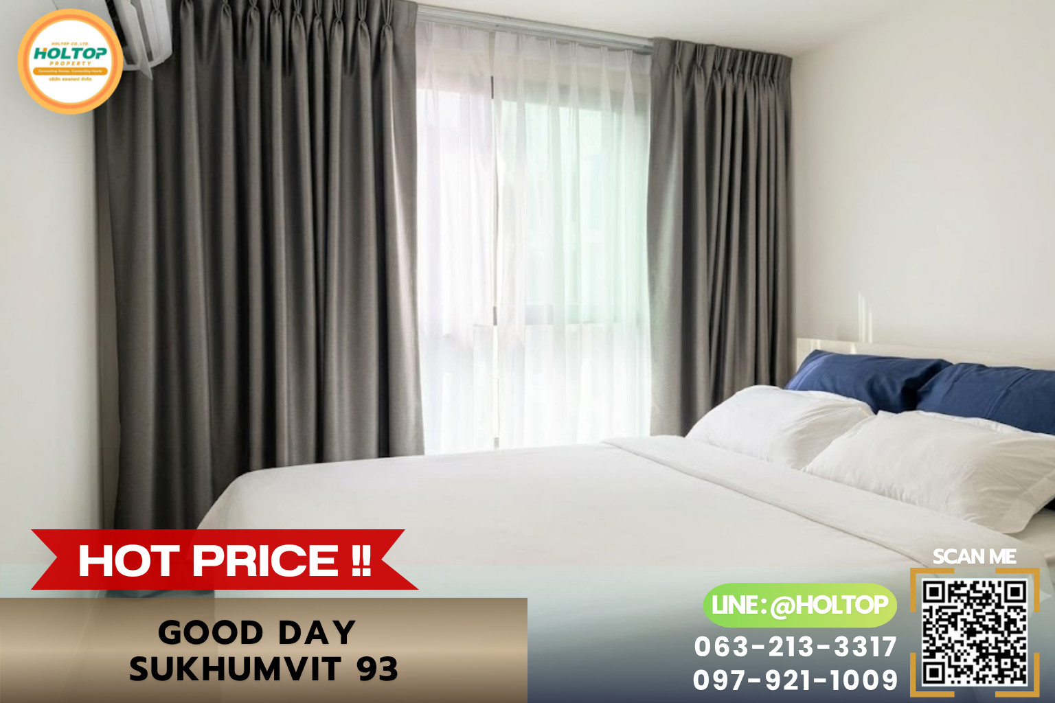 #E1158💕270769For Rent Condo Good Day Sukhumvit 93