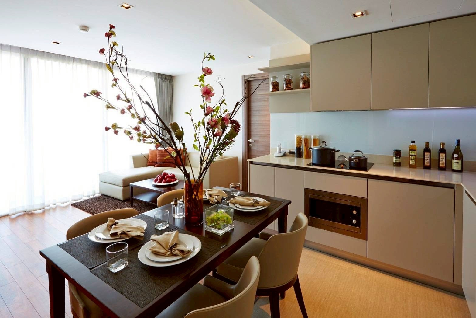 Condo for Rent at The Residence @61, Thonglor, 72 sq.m., 2 Bedrooms, 1 Bathroom, Home Office, Fully Furnished, Housekeeping Service, Near BTS Ekkamai, THB 75,000/Month Condo for Rent at The Residence @61, Thonglor, 72 sq.m., 2 Bedrooms, 1 Bathroom, Home Office, Fully Furnished, Housekeeping Service, Near BTS Ekkamai, THB 75,000/Month