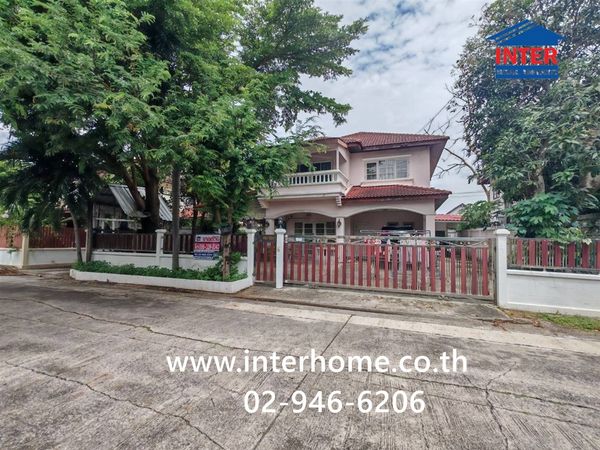 2-story detached house, 91 sq m, K.C. Garden Home Village, Nimitmai 40, near Rattana Pracharak Hospital. Soi Nimitmai 40, Nimitmai Road, Suwinthawong Road, Minburi District, Bangkok