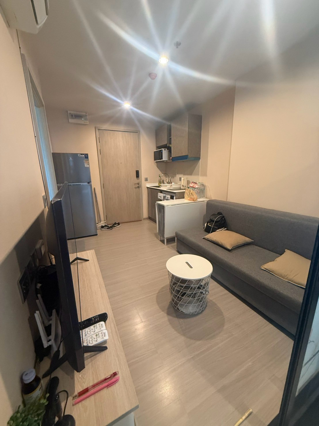 PFD-08874 Condo for rent, Aspire Erawan Prime, beautifully decorated, fully furnished, ready to move in, location next to BTS Chang Erawan 🏙️✨