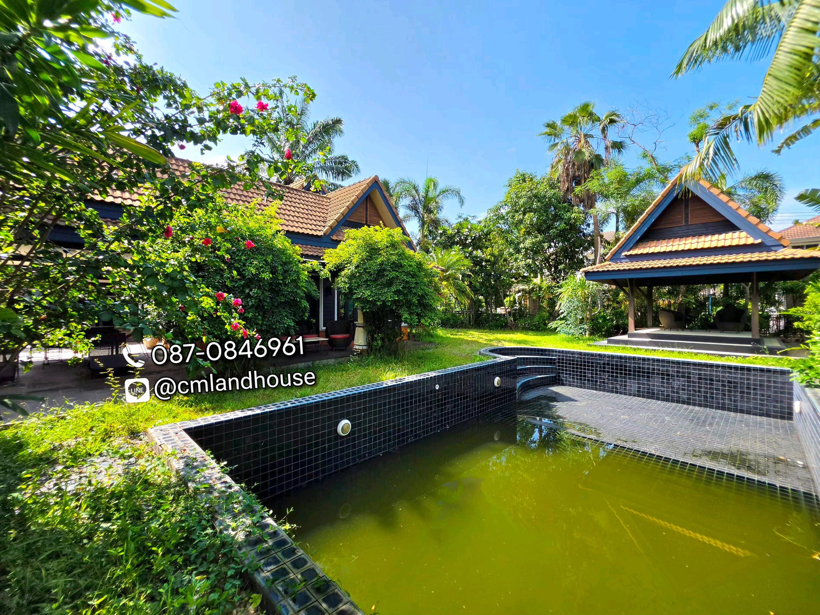 Pool villa 198 sq m. Kankanok 2, San Pu Loei Ring Road, close to the city 5 km. Cheaper than empty land. Its like getting a free house!