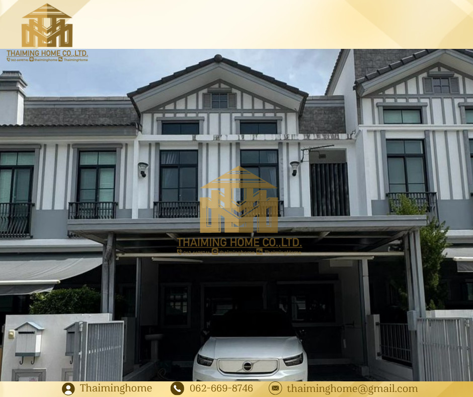 Townhome for rent, Indy 5 Bangna Km.7, near Mega Bangna, 3 bedrooms, 3 bathrooms, ready to move in (TT8-2426)