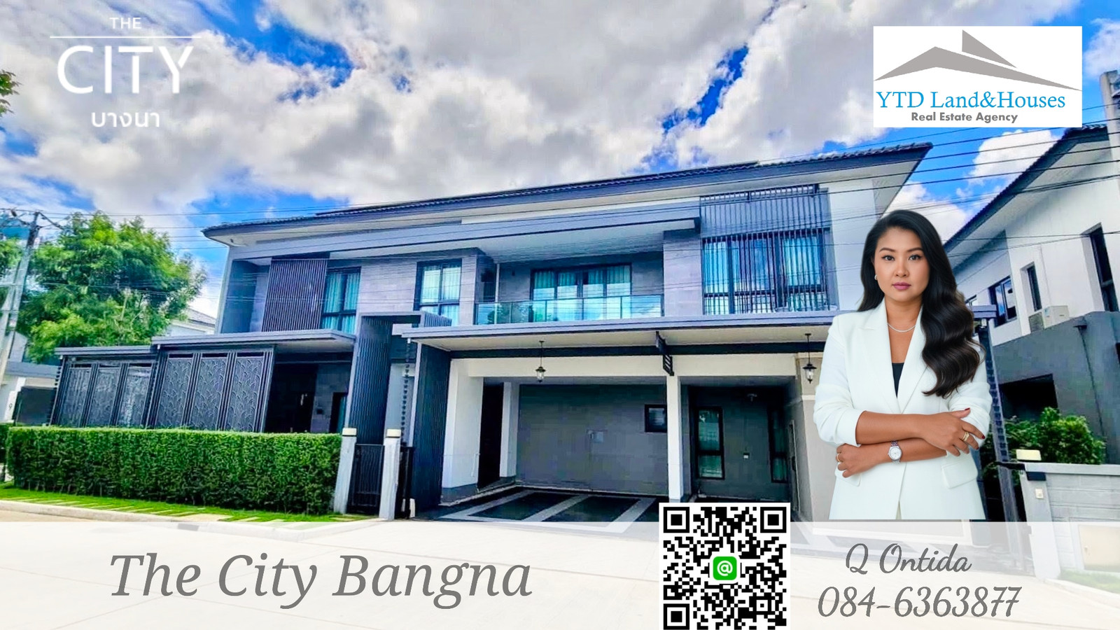 For Rent ​​​​The City Bangna XXL Size, Prime location, New project, Next to Mega-Bangna and leading international schools (Fully furnished)  Listing No: YT01-2571