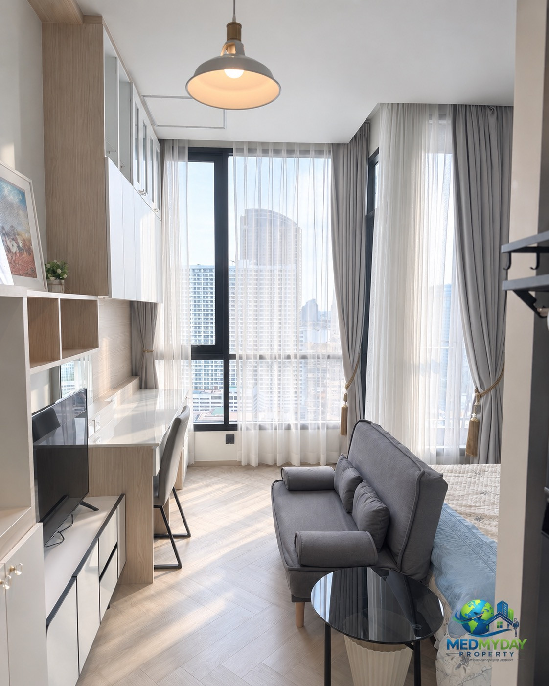 For Rent | Chapter Charoennakhon Riverside | 22nd-Floor River View 26 SQM | THB 17,000 | LINE: @081mrzsz