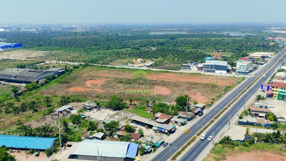 ที่ดินติดถนน บ้านแพ้ว–พระประโทน เนื้อที่ 8-2-14.70 ไร่ ใกล้พระราม 2 สมุทรสาคร – รูปที่ 2