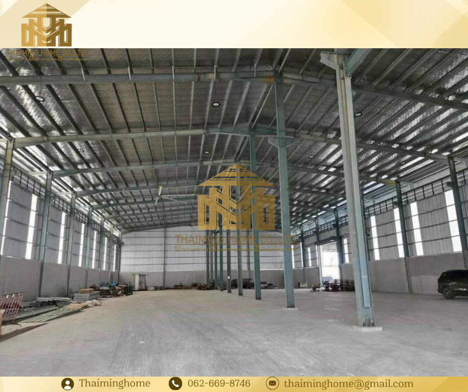 โรงงาน/โกดัง ให้เช่า 4,000ตรม บางเพรียง สมุทรปราการ ผังสีเหลือง รถเทรลเลอร์เข้าได้ (TW8-25526) – รูปที่ 2