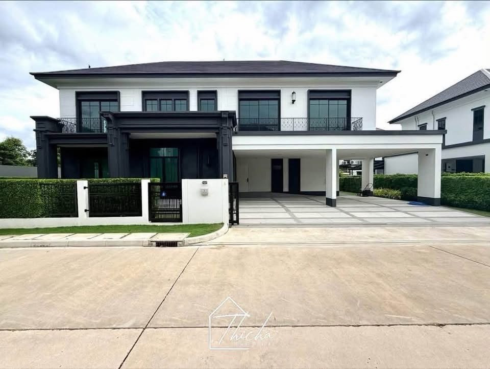 New house, never lived in | Land 168 sq m | High privacy, the alley has only 4 houses, Setthasiri Ratchaphruek Sai 1