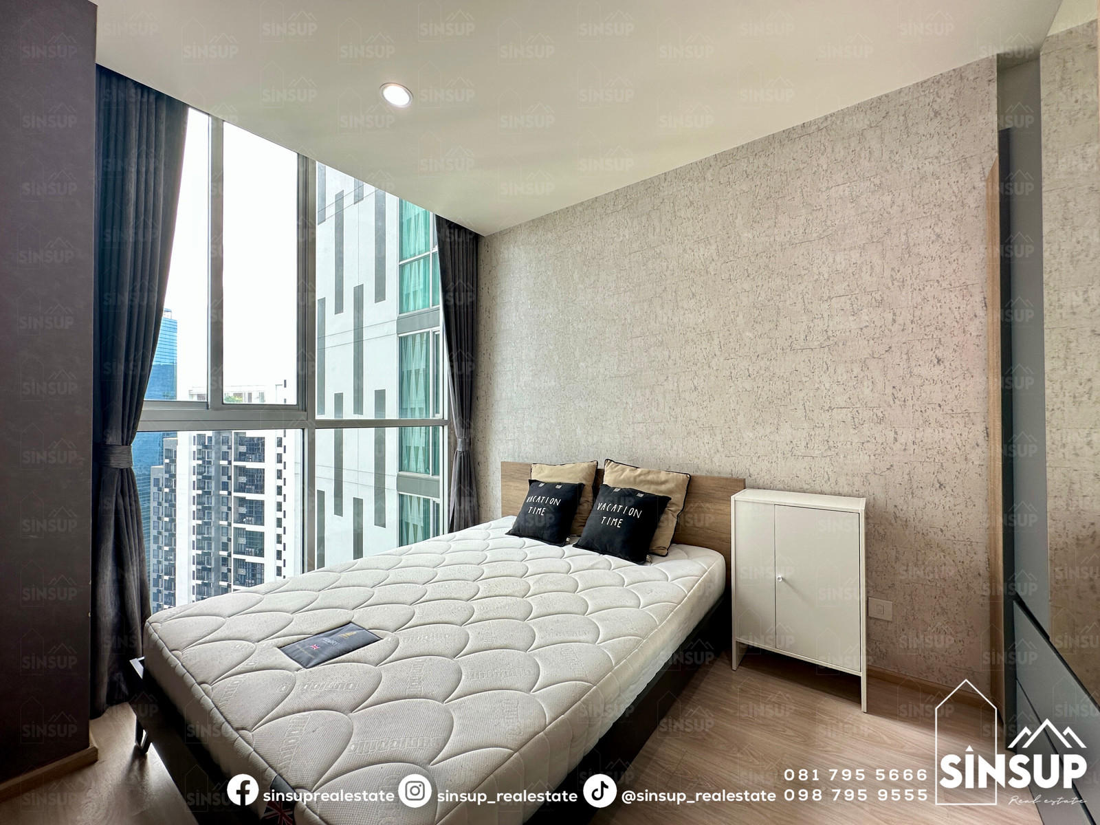 🌆 ให้เช่า 𝐍𝐨𝐛𝐥𝐞 𝐑𝐞𝐯𝐨𝐥𝐯𝐞 𝐑𝐚𝐭𝐜𝐡𝐚𝐝𝐚 | ห้อง Combine 2 ห้องนอน ขนาดใหญ่ 52 ตร.ม. ใกล้ MRT ศูนย์วัฒนธรรม ที่จอดรถ 2 คัน – รูปที่ 3